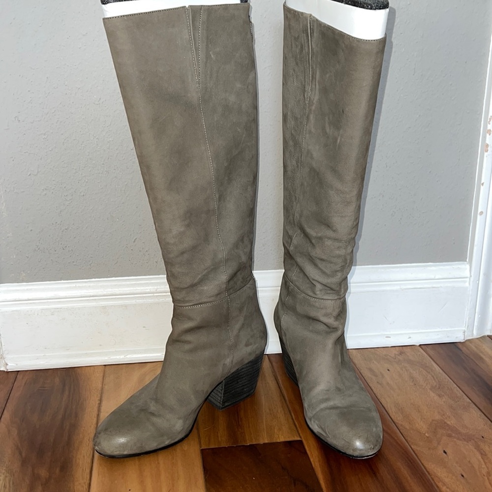 Eileen Fisher Gray Heeled Boots